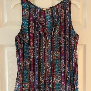 Pink Rose v-neck top